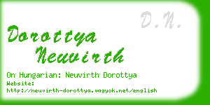 dorottya neuvirth business card